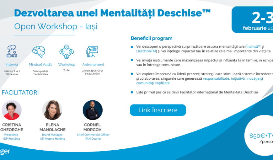 workshop pentru dezvoltarea mentalitatii
